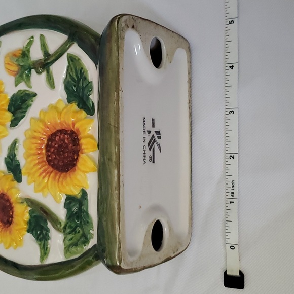 KK Merchandise Vintage Ceramic Sunflower Napkin Holder - Picture 11 of 11